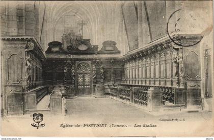 CPA PONTIGNY Eglise - Les Stalles (1197736)