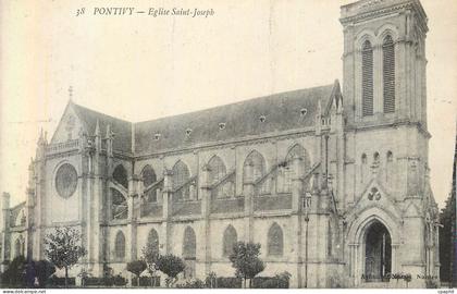 CPA 38 pontivy eglise saint joseph