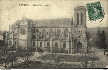 CPA Pontivy Eglise Saint Joseph