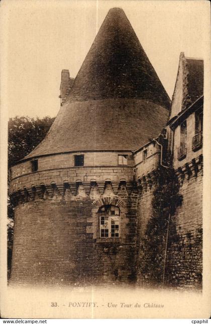 CPA Pontivy Une Tour du Chateau