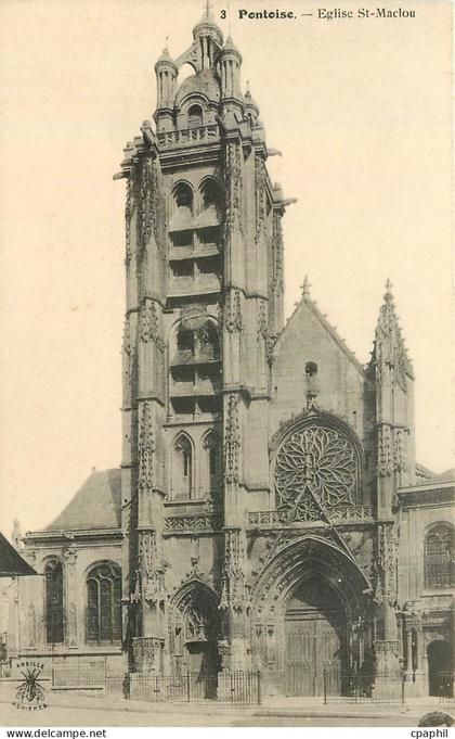 CPA Pontoise Eglise St Maclou