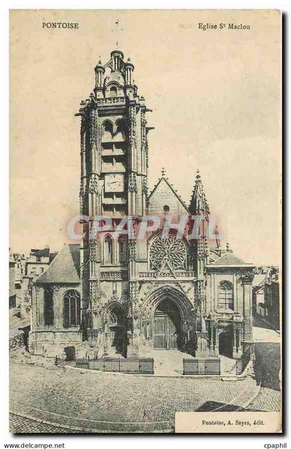 CPA Pontoise Eglise St Maclou