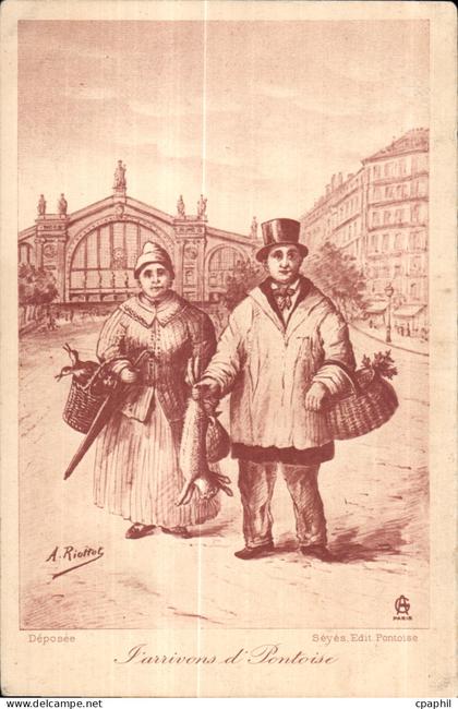 CPA Pontoise Folklore Costume