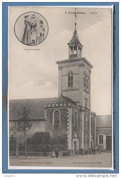 72 - PONTVALLAIN --  Eglise