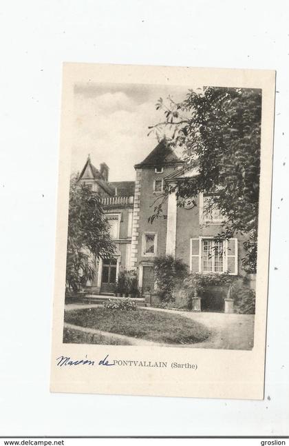 PONTVALLAIN (SARTHE) BELLE DEMEURE