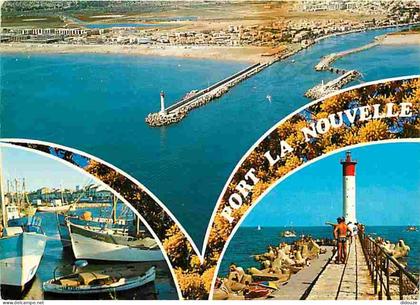 11 - Port la Nouvelle - Multivues - Bateaux - La Jetée - CPM - Voir Scans Recto-Verso