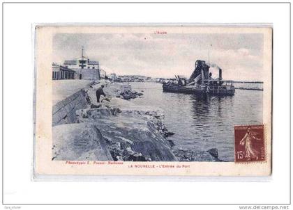 11 PORT LA NOUVELLE Port, Entrée du Port, Drague, ed Prunot, 192?