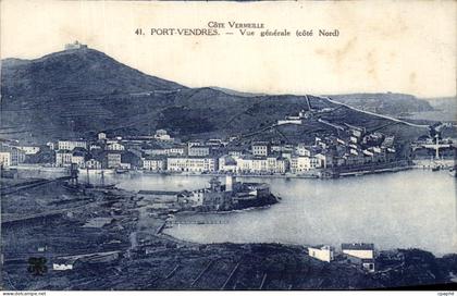 CPA Cote Vermeille Port Vendres Vue Generale