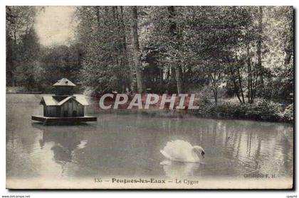 Pougues les Eaux CPA Le cygne (swan)