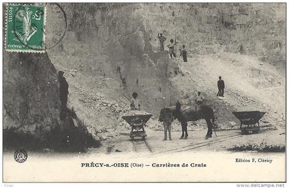 CPA Précy-sur-Oise - Carrière de Craie - Industrie