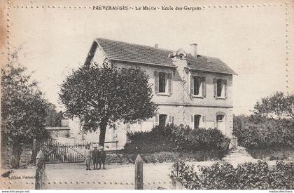 Préveranges  (18 - Cher)  La Mairie - Ecole des Garçons