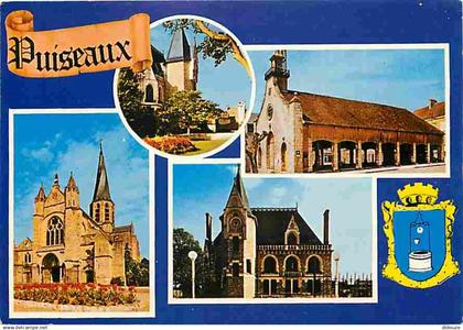 45 - Puiseaux - Multivues - Eglise - Blasons - CPM - Voir Scans Recto-Verso