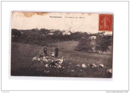 81 PUYLAURENS Vue Générale, animée, Gardeuse d'Oies, ed Méric, 191?