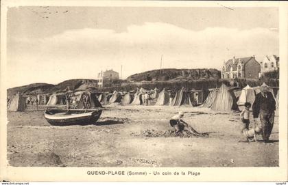 CPA Quend Plage Un Coin De La plage