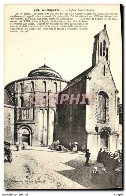 CPA Quimperle Eglise Saint Croix Marche