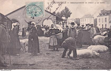 QUIMPERLE(EMBARQUEMENT DES COCHONS)
