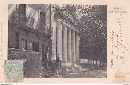 30 / QUISSAC / ENTREE DU TEMPLE