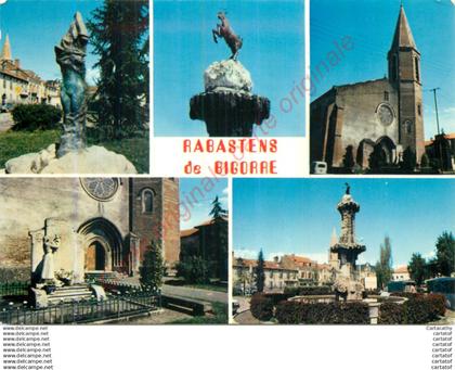 65.  RABASTENS DE BIGORRE . CP multivues .