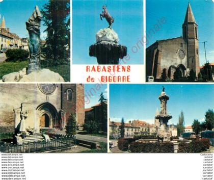 65.  RABASTENS DE BIGORRE . CP multivues .