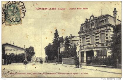 Carte Postale Ancienne de RAMBERVILLERS