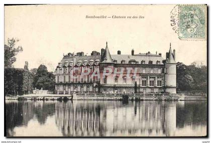 CPA Rambouillet Chateau Vu des Iles
