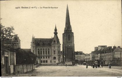 CPA Redon La Place St Sauveur