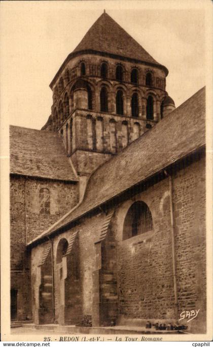 CPA Redon La Tour Romane