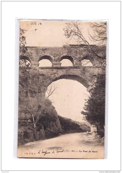 30 REMOULINS Pont du Gard, Profil, ed JBENP 501, 1903