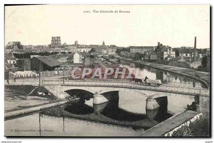 CPA Rennes Vue Generale