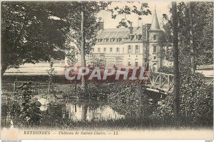 CPA Rethondes Chateau de Sainte Claire