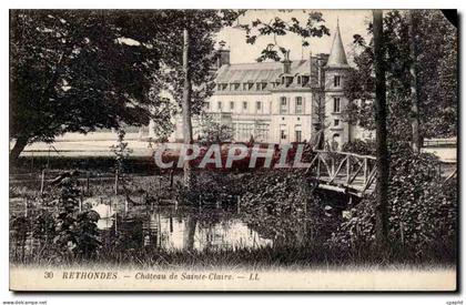 CPA Rethondes Chateau de Sainte Claire