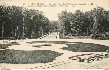 CPA Rethondes le Carrefour de l'Armistice inaugure le novembre 1922