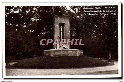 CPA Rethondes Oise Monument commemoratif Aigle