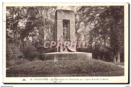 Rethondes CPA Le monument de l'armistice par Edgar Brandt a Paris