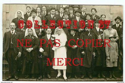 87 - RILHAC RANCON - DOYONNET - MARIAGE à la MAIRIE de LAVAUD CHAPUT en 1921 - CARTE PHOTO < VOIR DESCRIPTION