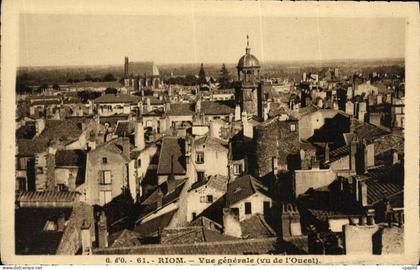 CPA L Auvergne Riom Vue Generale