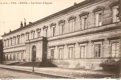 CPA Riom La Cour d'Appel