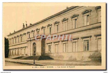 CPA Riom La Cour d'Appel