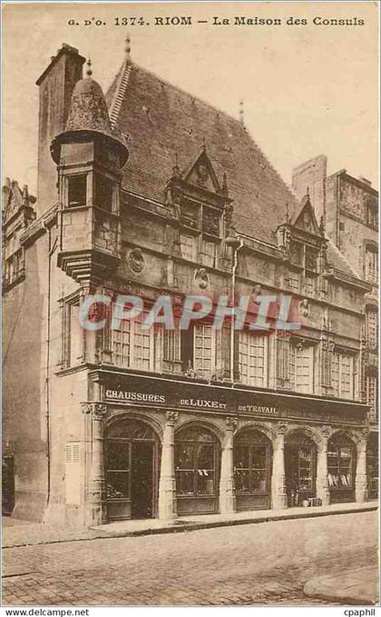 CPA RIOM La Maison des Consuls