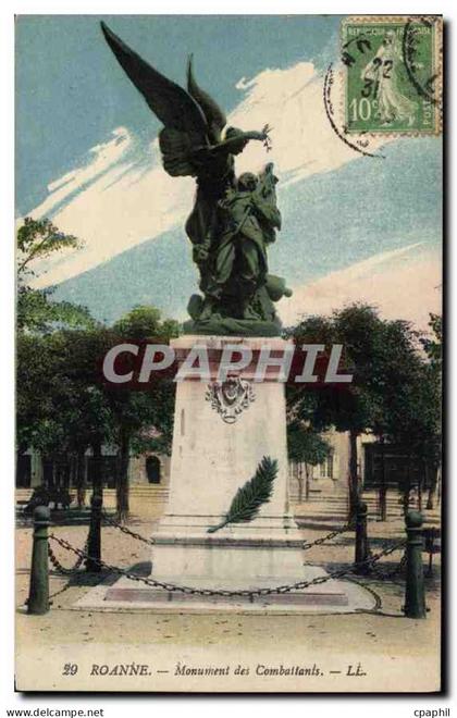 CPA Roanne Monument des Combaitants
