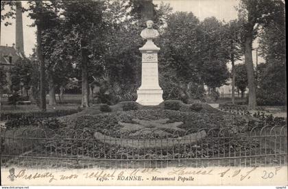 CPA Roanne Monument Populle