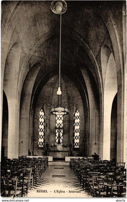 CPA Roisel eglise interieur (1498200)