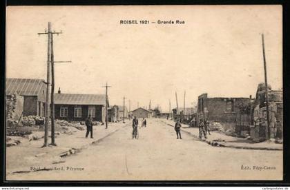CPA Roisel, Grande Rue