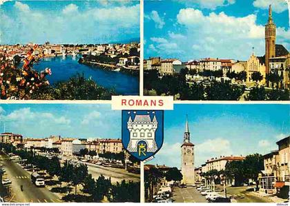 Carte Postale - 26 - Romans sur Isère - Multivues - Automobiles - Blasons - CPM - Voir Scans Recto-Verso - Poscard - Car