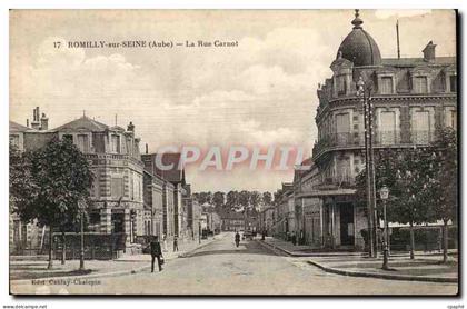 Romilly sur Seine - La Rue Carnot - CPA