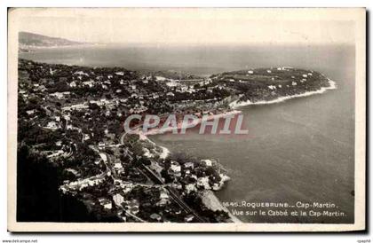 CPA Roquebrune Cap Martin Vue sur le Cabbe et le Cap Martin