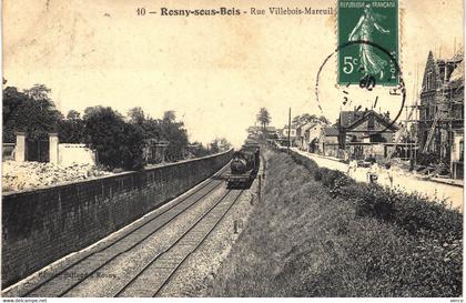 Carte POSTALE Ancienne de  ROSNY sous BOIS - Rue Villebois - Mareuil