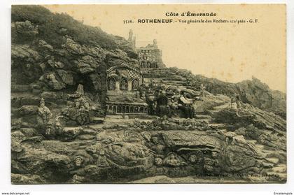 CPA - Carte Postale - France - Rotheneuf - Vue Générale des Rochers sculptés (SV6235)