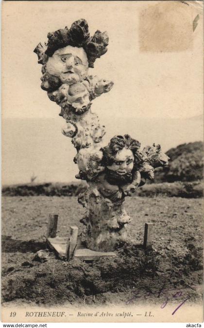 CPA Rotheneuf Racine d'Arbre sculpte (1237093)