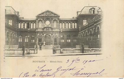 CPA Roubaix Hotel Dieu (carte 1900)